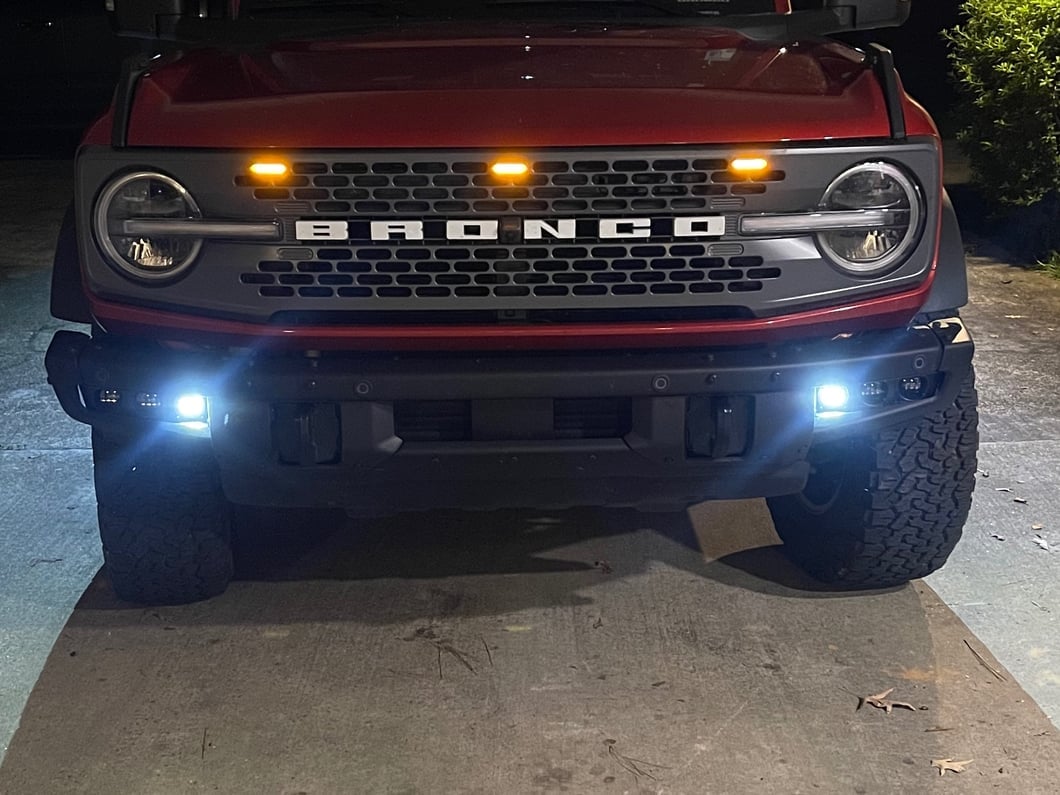 RedRock LED Grille Lighting; Smoked (21-25 Bronco Badlands, Everglades, Wildtrack)