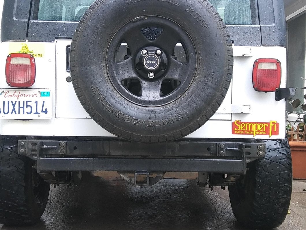 RedRock Hitch; Textured Black (87-06 Jeep Wrangler YJ & TJ)