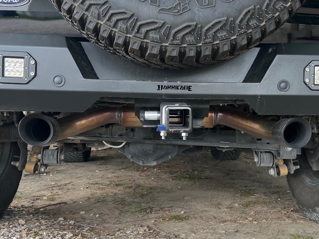 RedRock Axle-Back Exhaust with Black Tips (21-25 Bronco, Excluding Raptor)