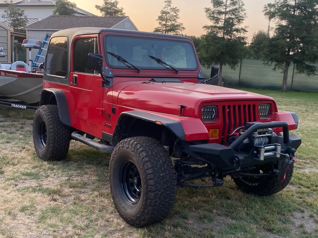 Jeep Licensed by RedRock Trail Force HD Front Bumper with Jeep Logo (87-06 Jeep Wrangler YJ & TJ)