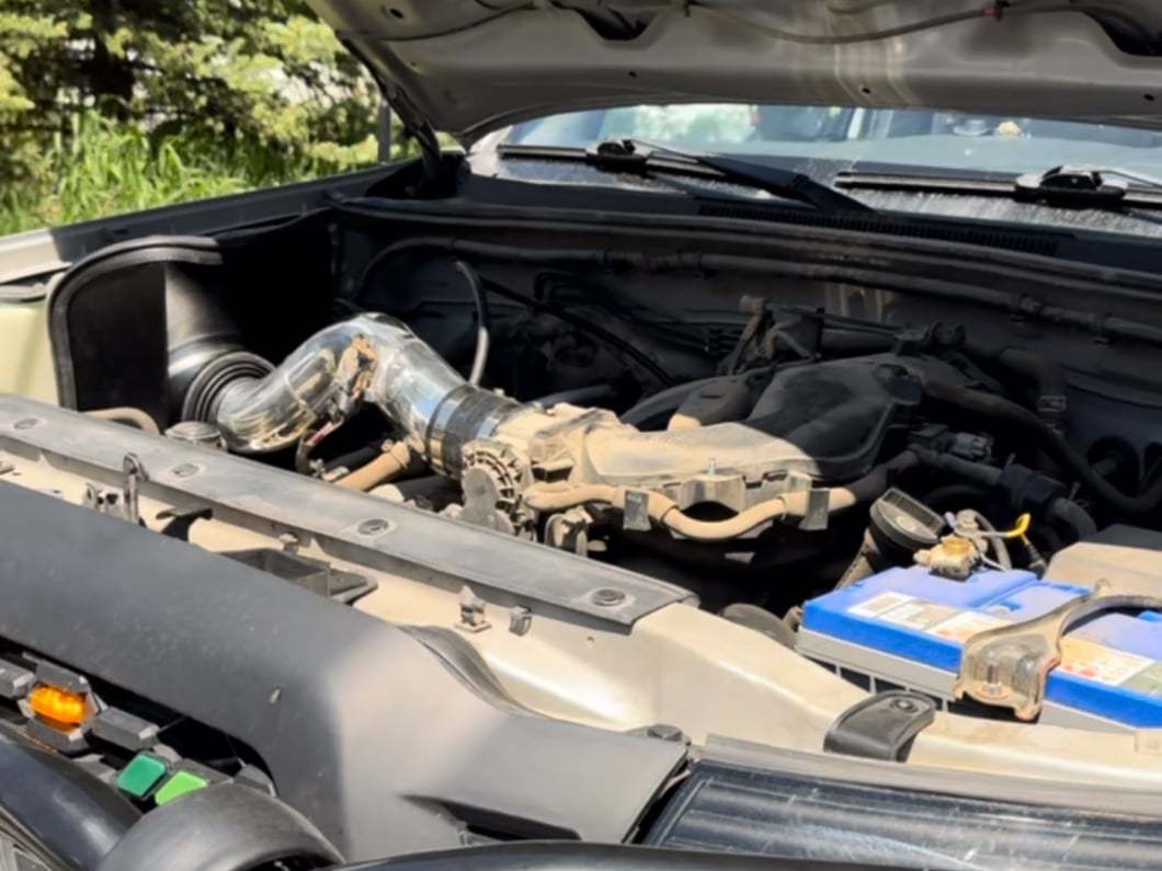 RedRock Cold Air Intake; Polished (05-11 4.0L Tacoma)
