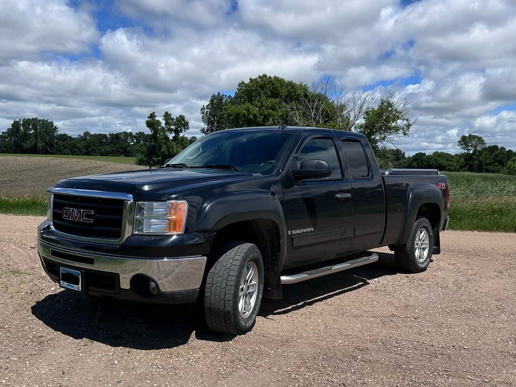 RedRock Window Deflectors; Front and Rear; Smoked (07-13 Sierra 1500 Extended Cab)