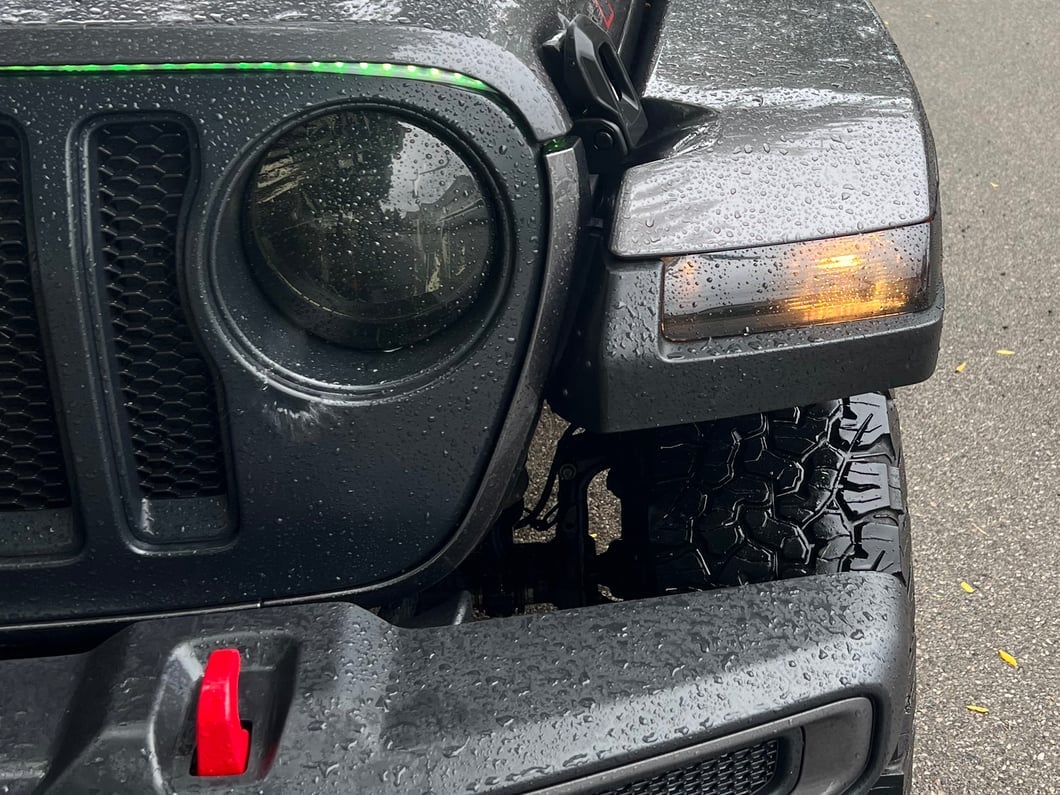 RedRock Headlight Covers; Smoked (18-25 Jeep Wrangler JL)
