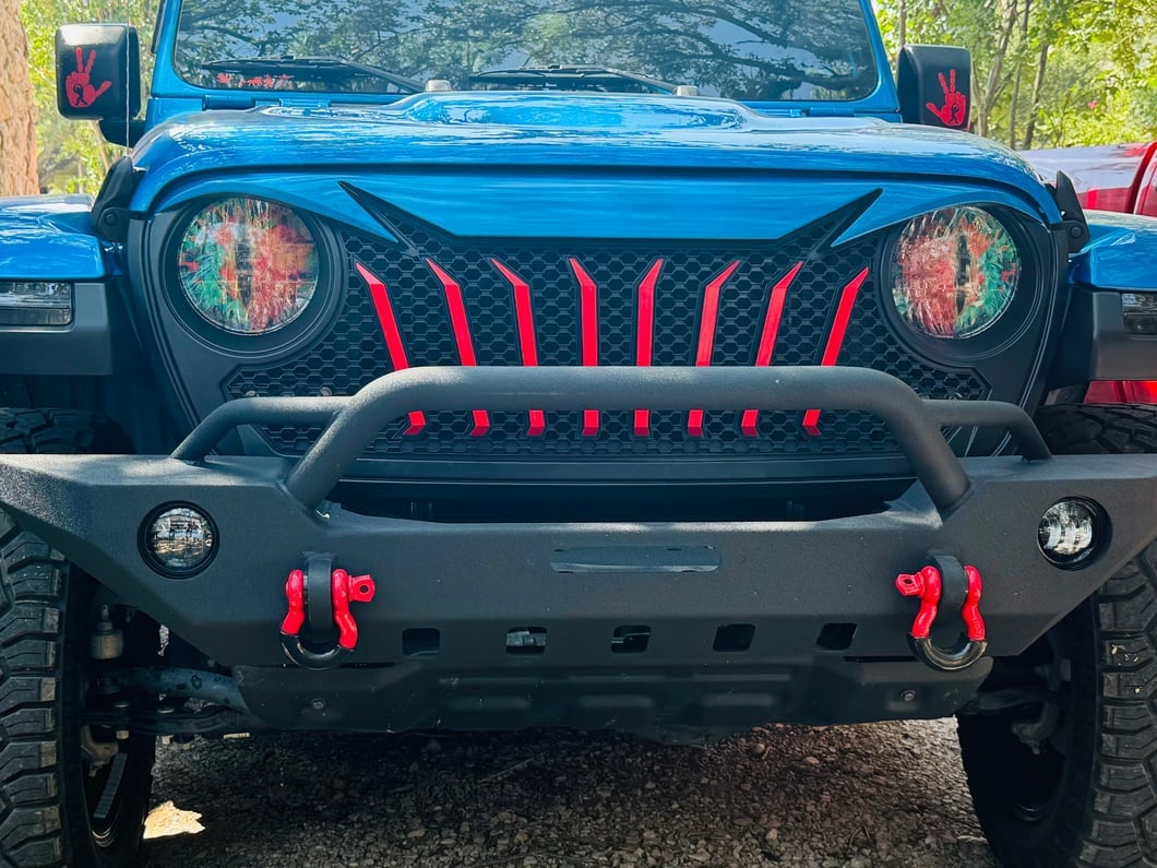 RedRock Titus Grille; Unpainted (20-25 Jeep Gladiator JT w/o TrailCam)
