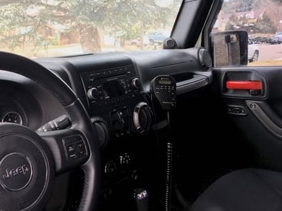 RedRock CB Mount; Passenger Grab Bar (11-18 Jeep Wrangler JK)