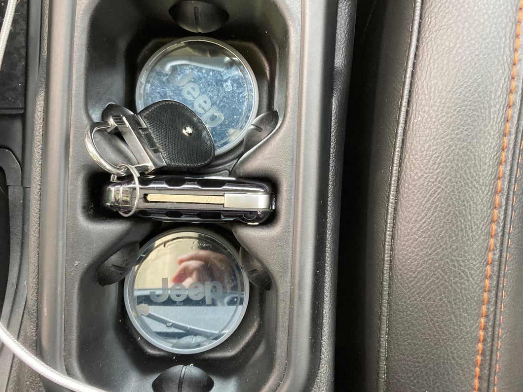 Jeep Licensed by RedRock Color Changing LED Cup Holder with Jeep Logo (20-25 Jeep Gladiator JT)