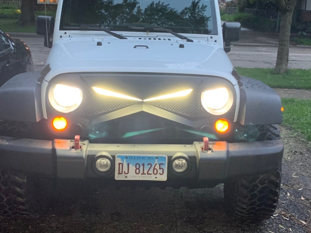RedRock Hawk Grille with LED Lighting (07-18 Jeep Wrangler JK)
