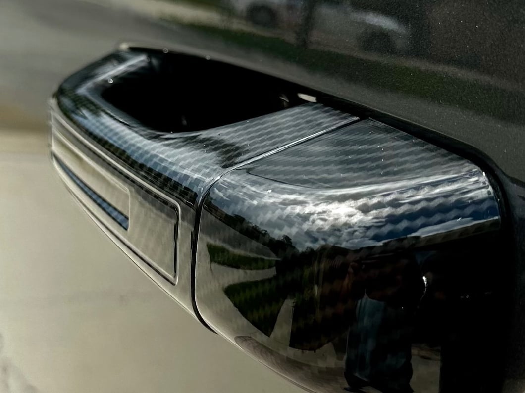 RedRock Door Handle Covers; Carbon Fiber (19-25 RAM 1500)