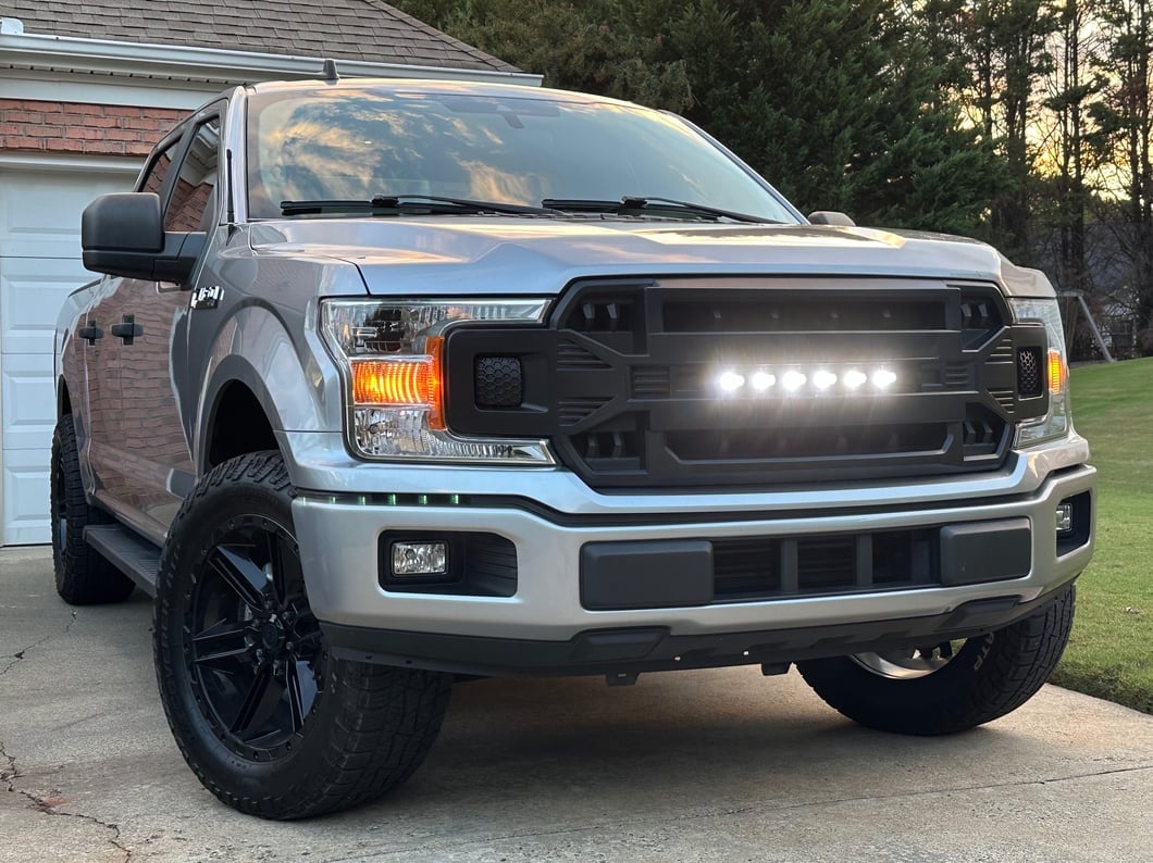RedRock Armor Upper Replacement Grille with LED Off-Road Lighting (18-20 F-150, Excluding Raptor)