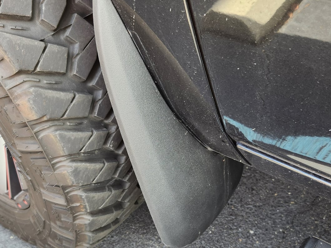 RedRock Molded Mud Guards; Front and Rear (09-18 RAM 1500 w/o OE Fender Flares)