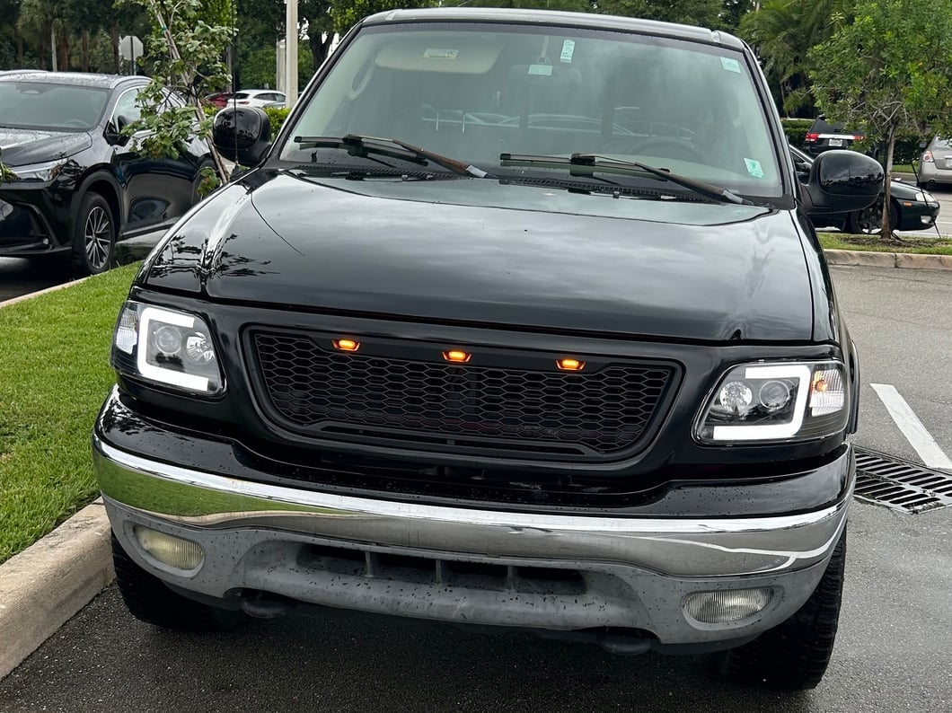 RedRock Baja Upper Replacement Grille; Black (99-03 F-150)