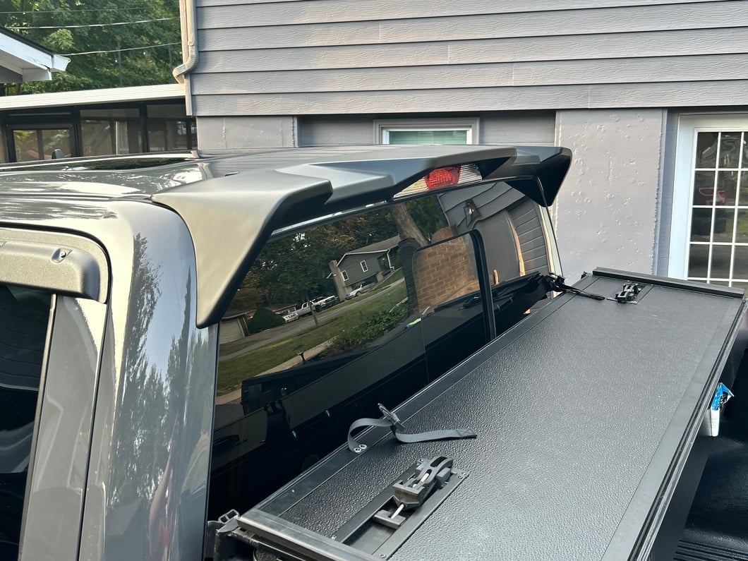RedRock Roof Spoiler; Matte Black (15-20 F-150)