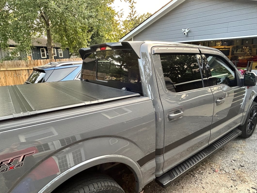 RedRock Roof Spoiler; Matte Black (15-20 F-150)