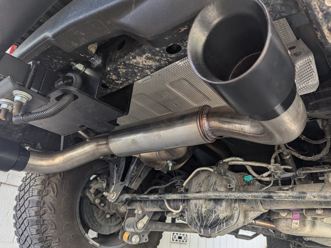 RedRock Cat-Back Exhaust with Black Tips (21-25 Bronco 4-Door, Excluding Raptor)