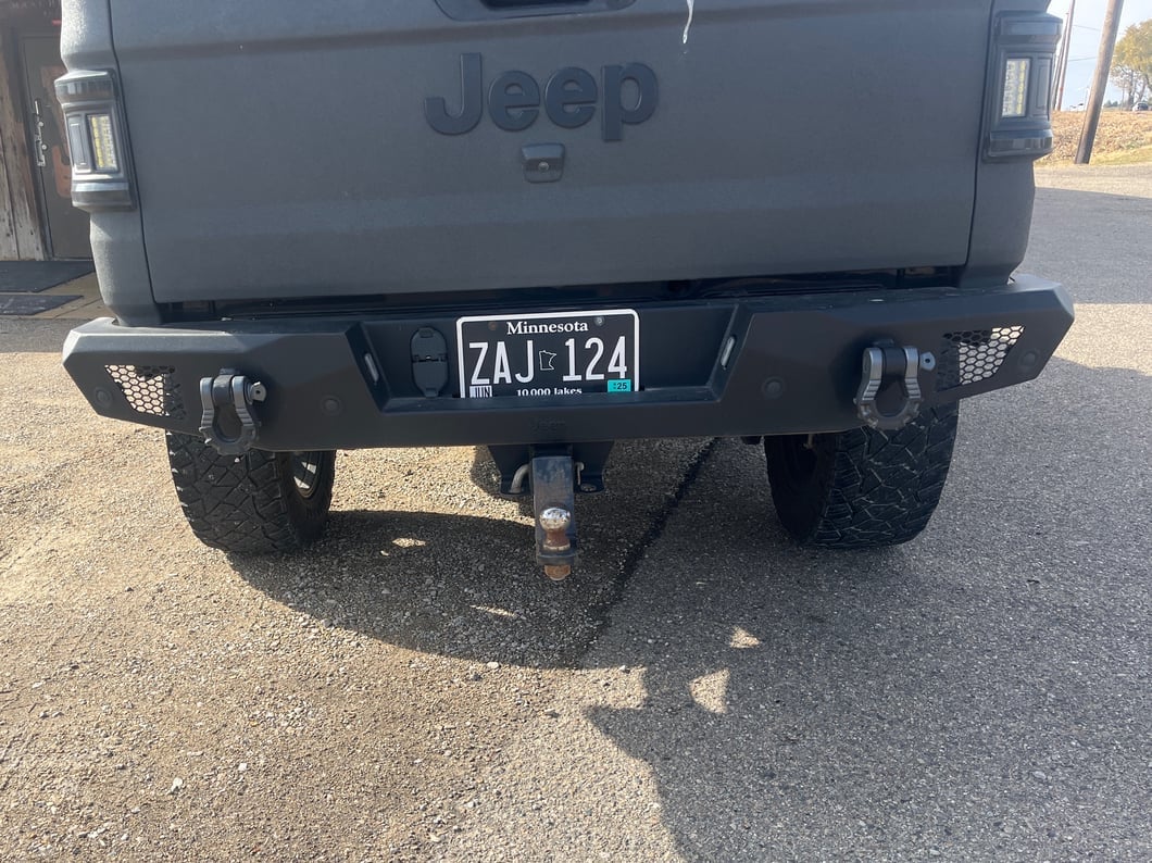 Jeep Licensed by RedRock HD Crawler Rear Bumper with Jeep Logo (20-25 Jeep Gladiator JT)