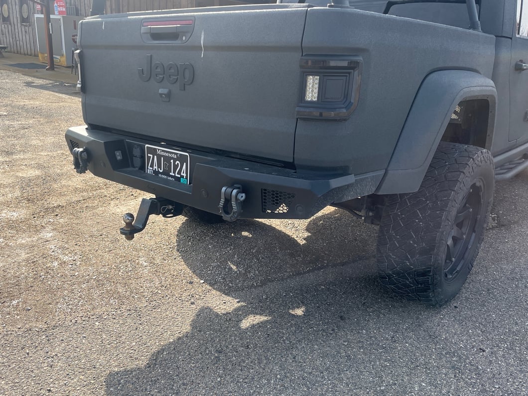 Jeep Licensed by RedRock HD Crawler Rear Bumper with Jeep Logo (20-25 Jeep Gladiator JT)