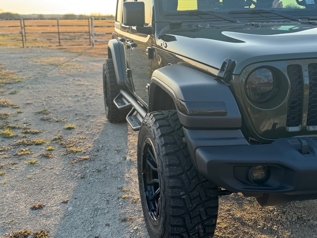RedRock Fog Light Covers; Smoked (18-25 Jeep Wrangler JL Sport)