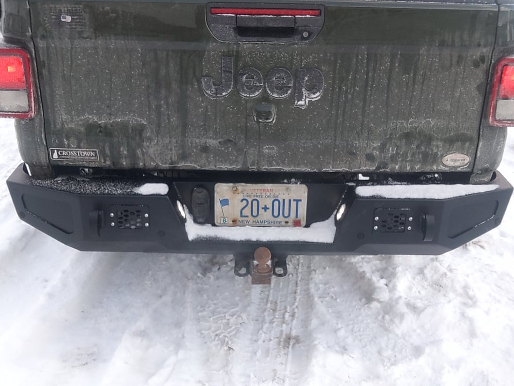 Jeep Licensed by RedRock HD Rear Bumper with Jeep Logo (20-25 Jeep Gladiator JT)