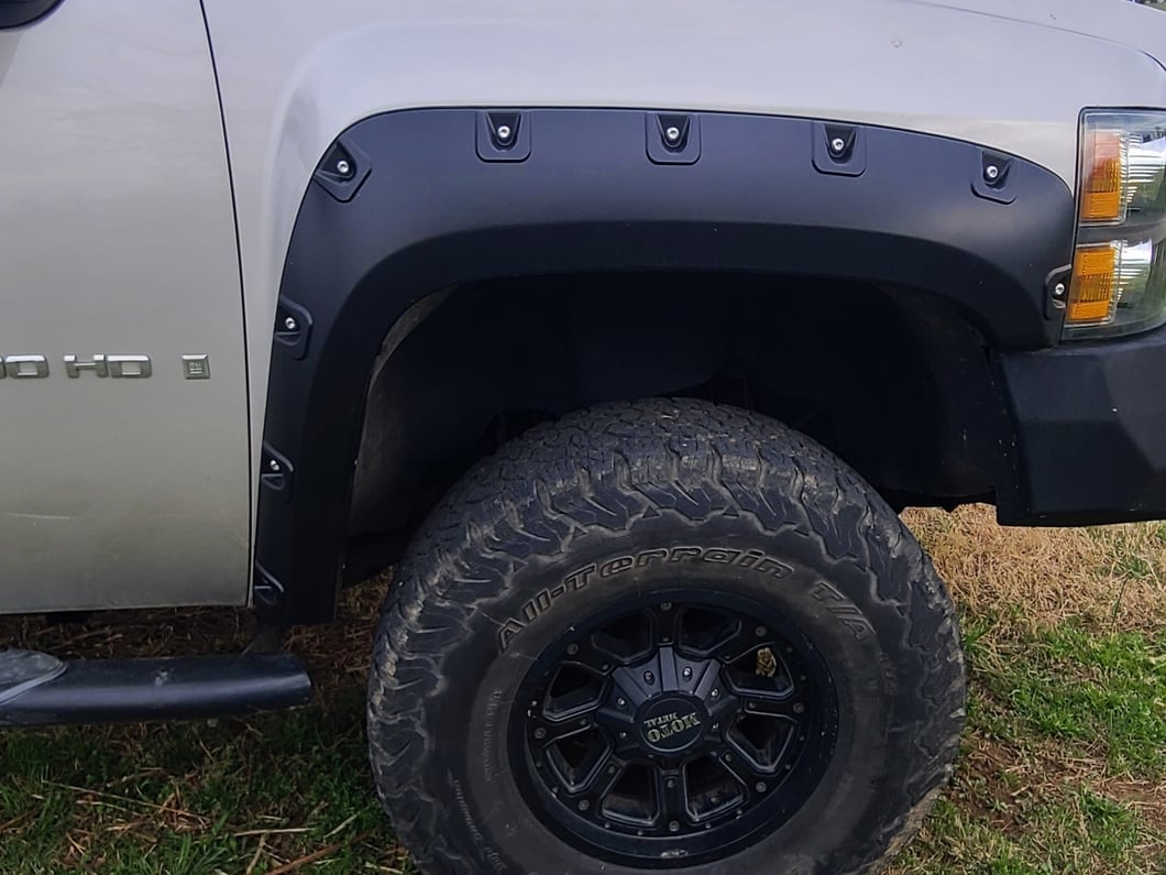 RedRock Pocket Style Fender Flares (07-14 Silverado 2500 HD)