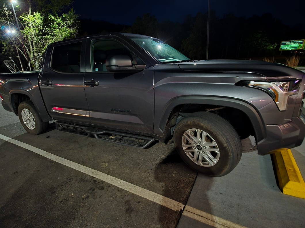 RedRock Drop Step Running Boards; Textured Black (22-25 Tundra CrewMax)