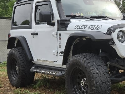 RedRock Flat Style Fender Flares with LED DRL and Turn Signals (18-25 Jeep Wrangler JL)