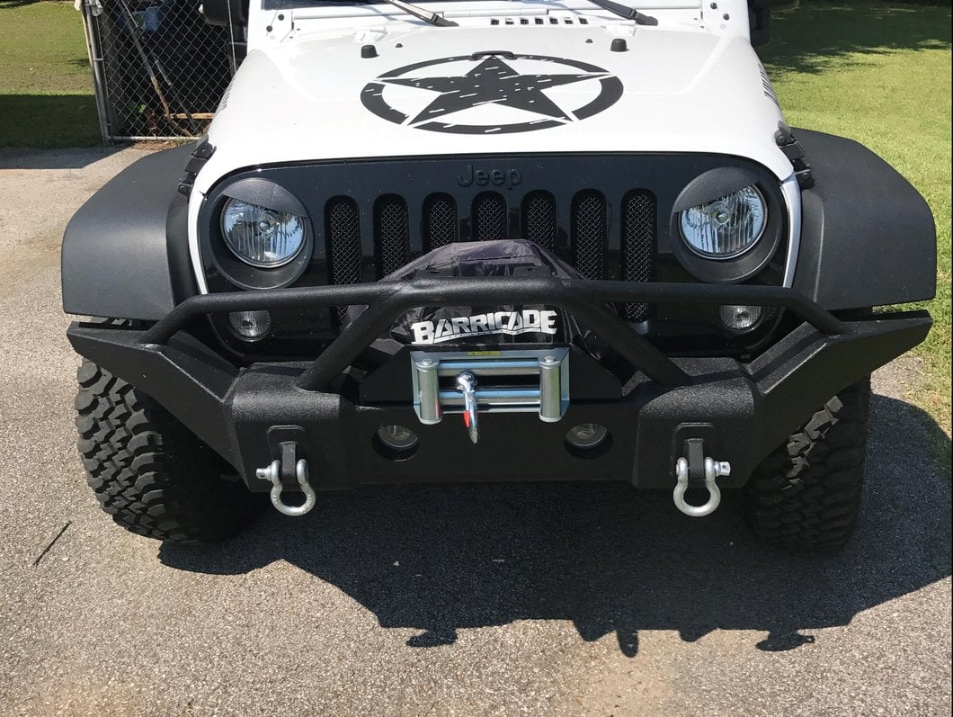 RedRock Angry Eyes Headlight Conversion; Black (07-18 Jeep Wrangler JK)