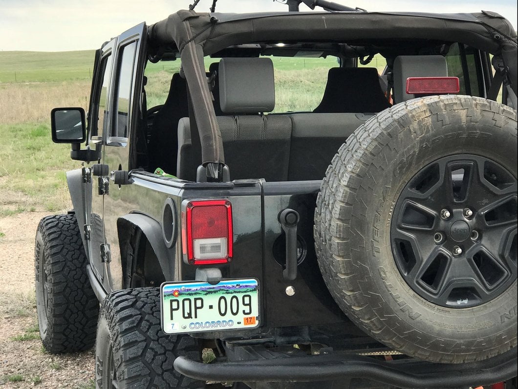 RedRock Rock Crawler Rear Bumper; Textured Black (07-18 Jeep Wrangler JK)