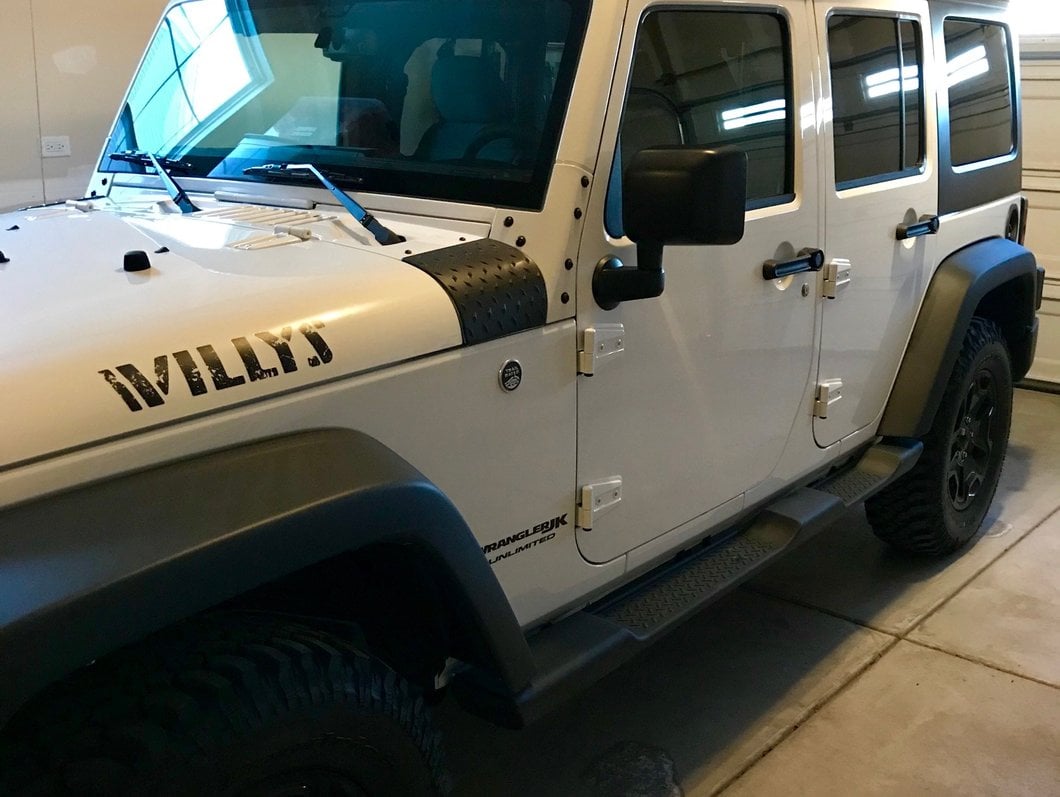 RedRock Cowl Body Armor; Textured Black (07-18 Jeep Wrangler JK)