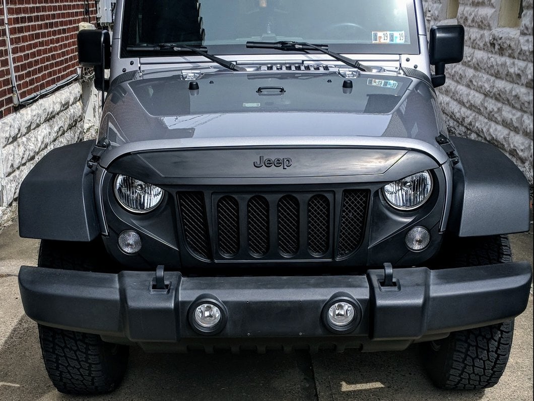 RedRock Avenger Grille; Matte Black (07-18 Jeep Wrangler JK)
