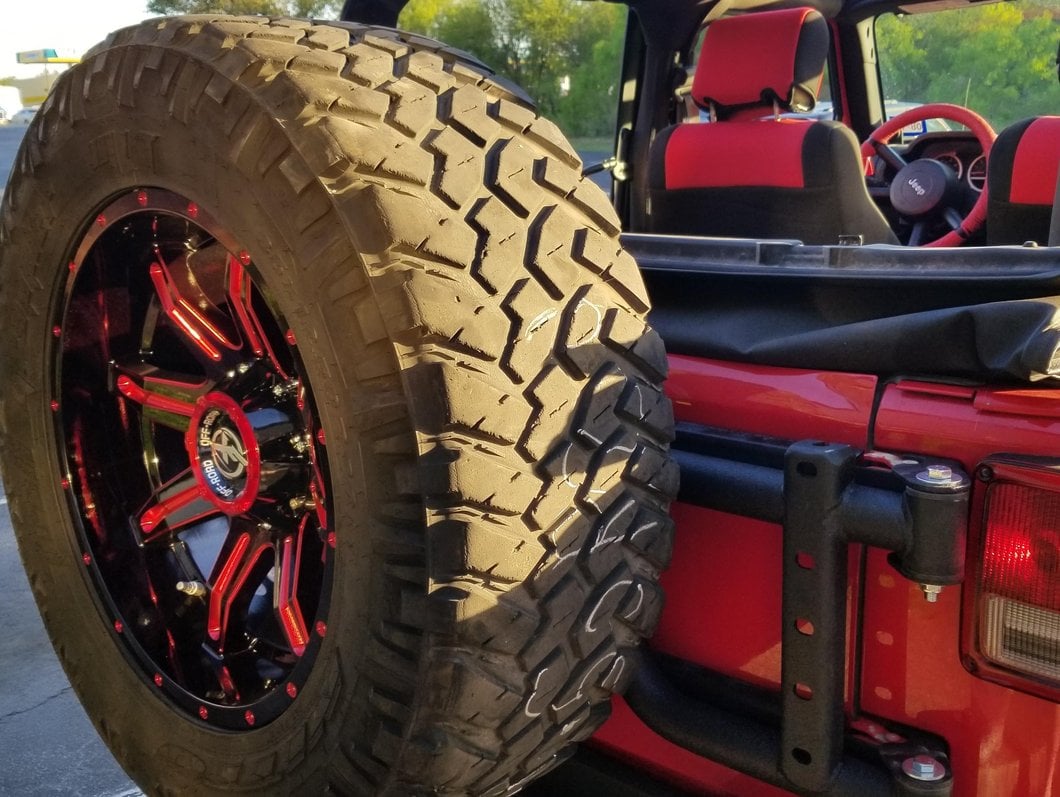 RedRock HD Tire Carrier for OEM Tail Gate (07-18 Jeep Wrangler JK)