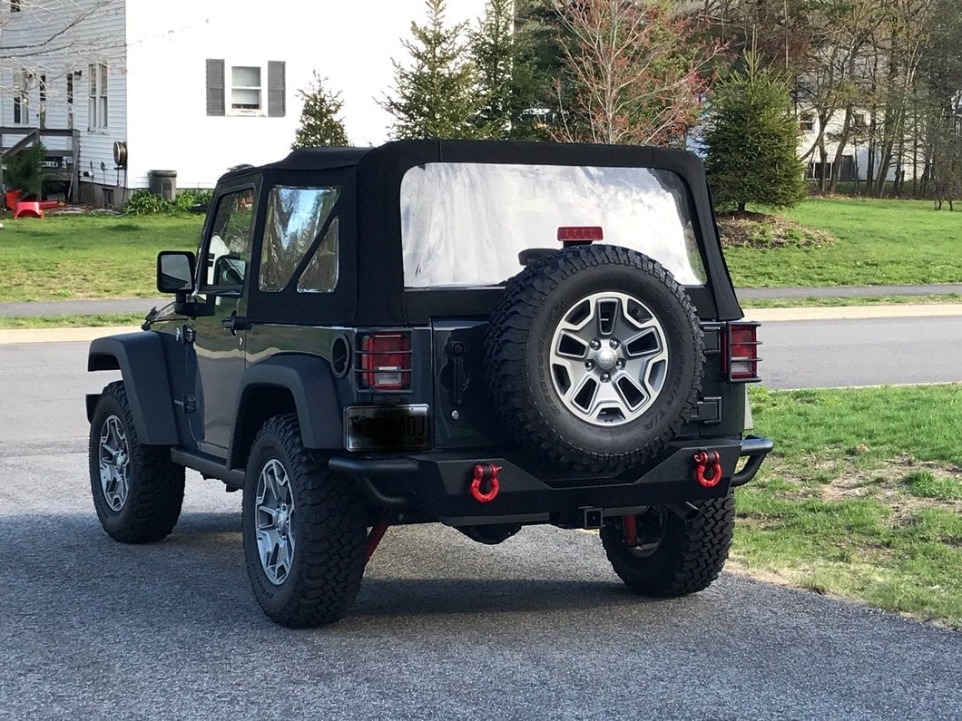 RedRock Full Width HD Rock Crawler Rear Bumper (07-18 Jeep Wrangler JK)