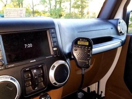 RedRock CB Mount; Passenger Grab Bar (11-18 Jeep Wrangler JK)