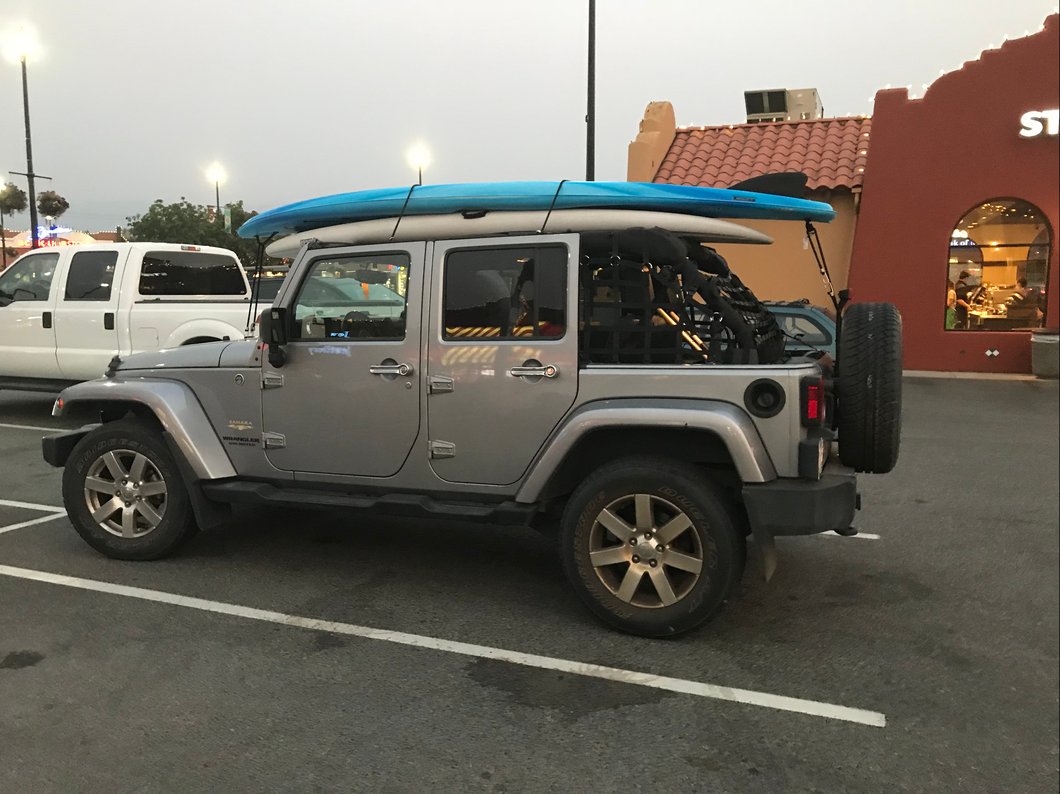 RedRock Cargo Wrap Around Net; Three Piece (07-18 Jeep Wrangler JK 4-Door)