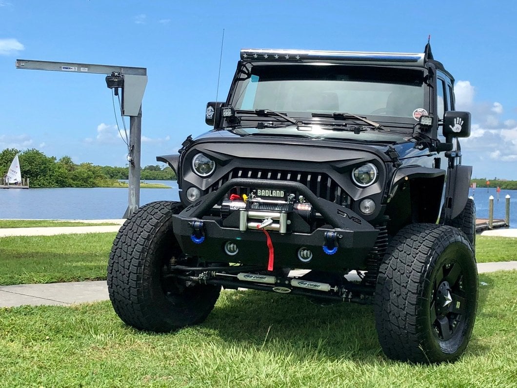 RedRock Gladiator Grille; Matte Black (07-18 Jeep Wrangler JK)
