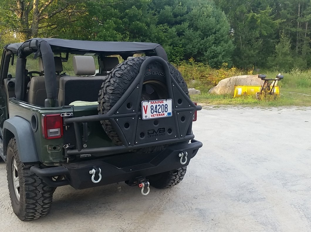 RedRock Full Width HD Rock Crawler Rear Bumper (07-18 Jeep Wrangler JK)