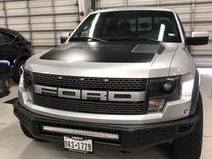 RedRock Tubular Off-Road Front Bumper with 30-Inch LED Light Bar (10-14 F-150 Raptor)