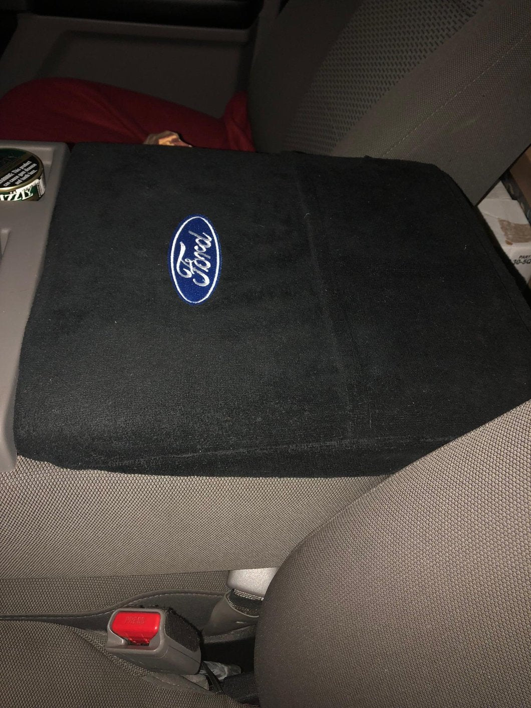 RedRock Center Console Cover with Ford Oval Logo (11-25 F-150 w/ Front Bench Seat)