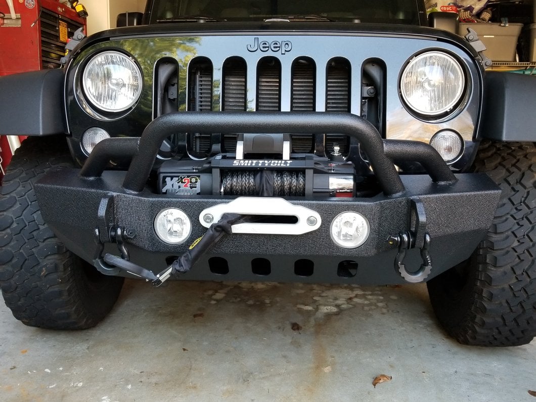 RedRock Crawler Stubby Winch Front Bumper (07-18 Jeep Wrangler JK)