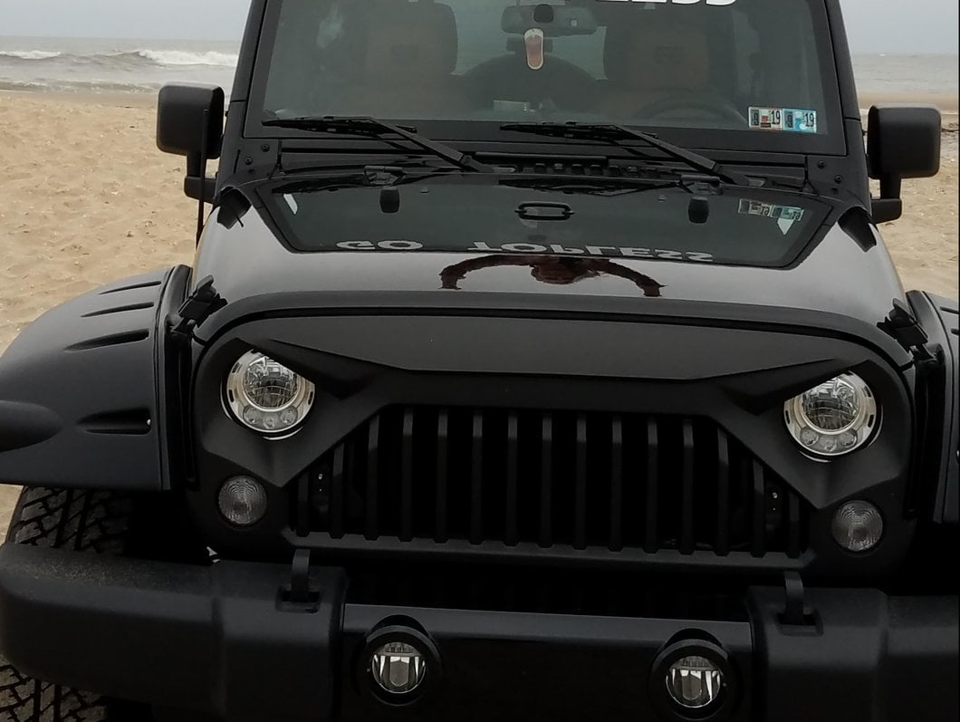 RedRock Gladiator Grille; Matte Black (07-18 Jeep Wrangler JK)