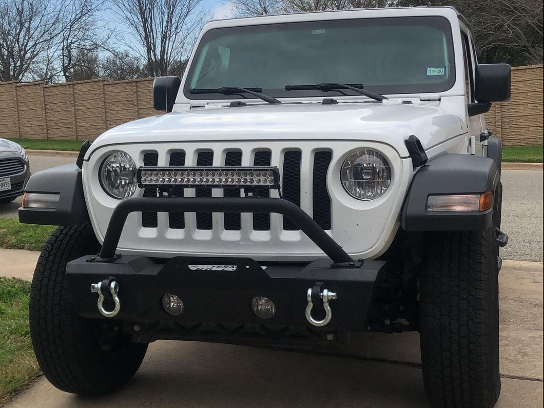 RedRock Attack Stubby Winch Front Bumper (18-25 Jeep Wrangler JL)