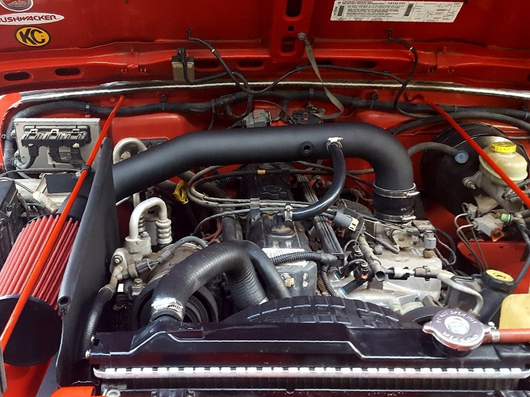 RedRock Cold Air Intake; Textured Black (97-06 4.0L Jeep Wrangler TJ)