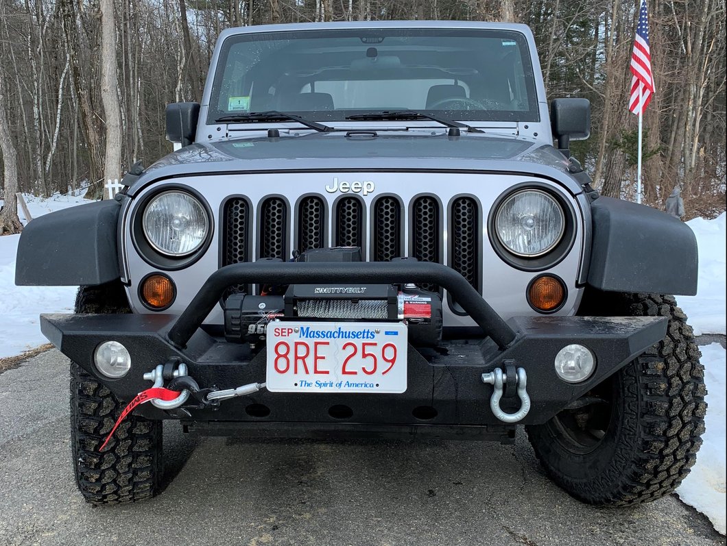 RedRock Headlight Bezels; Gloss Black (07-18 Jeep Wrangler JK)