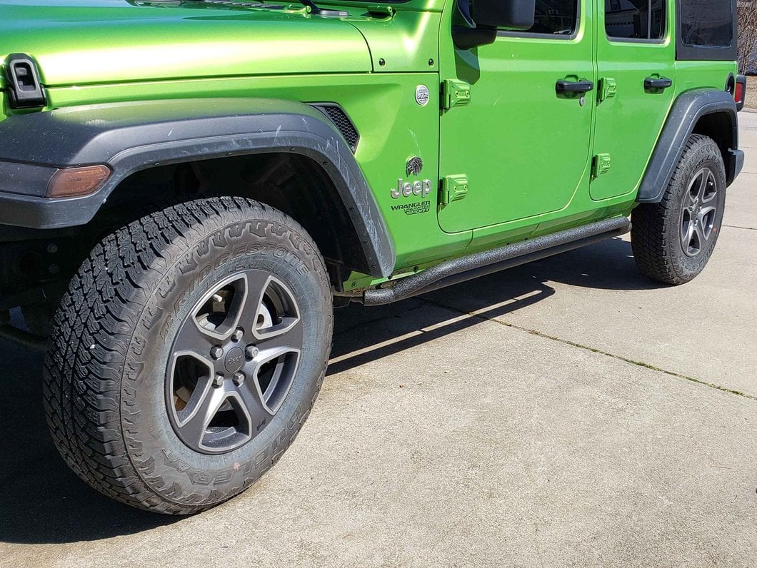 RedRock Rocker Guards; Textured Black (18-25 Jeep Wrangler JL 4-Door)