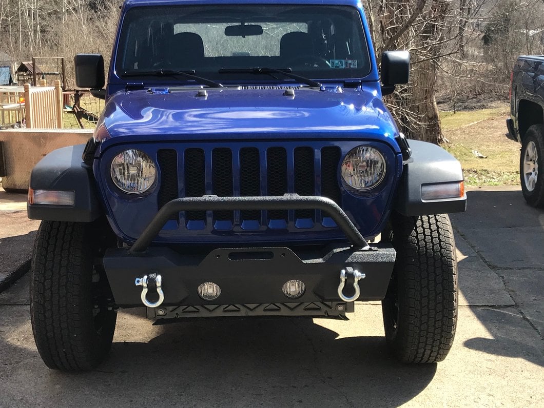 RedRock Attack Stubby Winch Front Bumper (18-25 Jeep Wrangler JL)