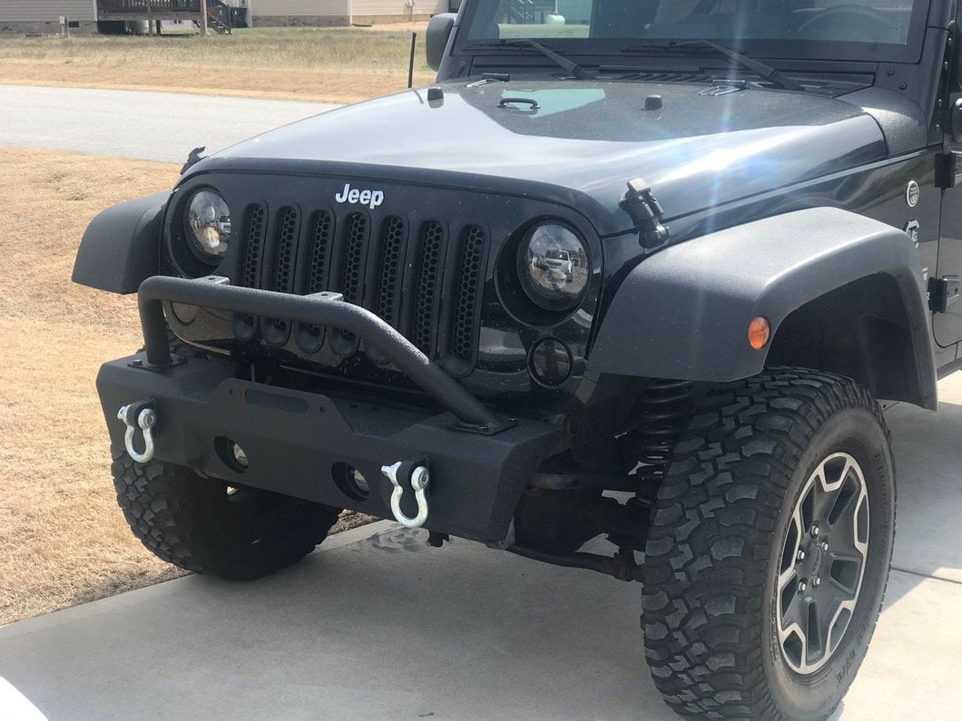 RedRock Attack Stubby Winch Front Bumper (07-18 Jeep Wrangler JK)