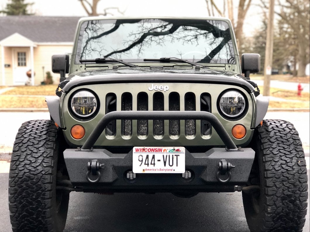 RedRock Attack Stubby Winch Front Bumper (07-18 Jeep Wrangler JK)