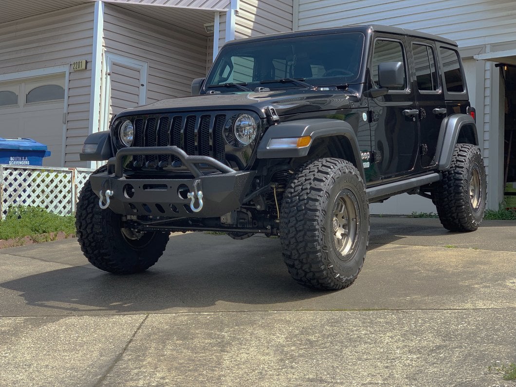 RedRock Crawler Stubby Winch Front Bumper (18-25 Jeep Wrangler JL)