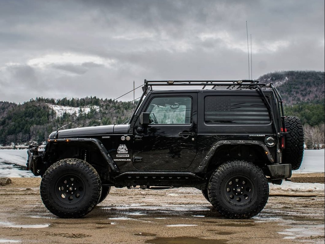 RedRock Rock Crawler Full Width Winch Front Bumper (07-18 Jeep Wrangler JK)
