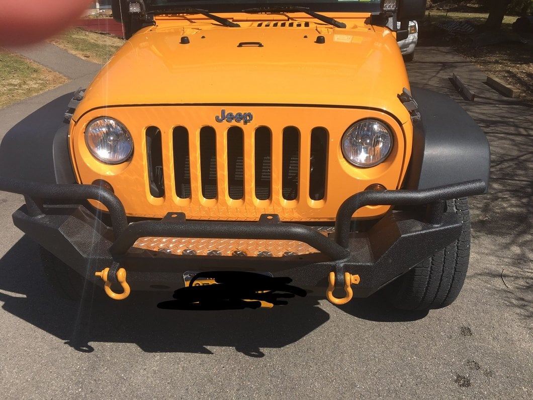 RedRock Rock Crawler Full Width Winch Front Bumper (07-18 Jeep Wrangler JK)