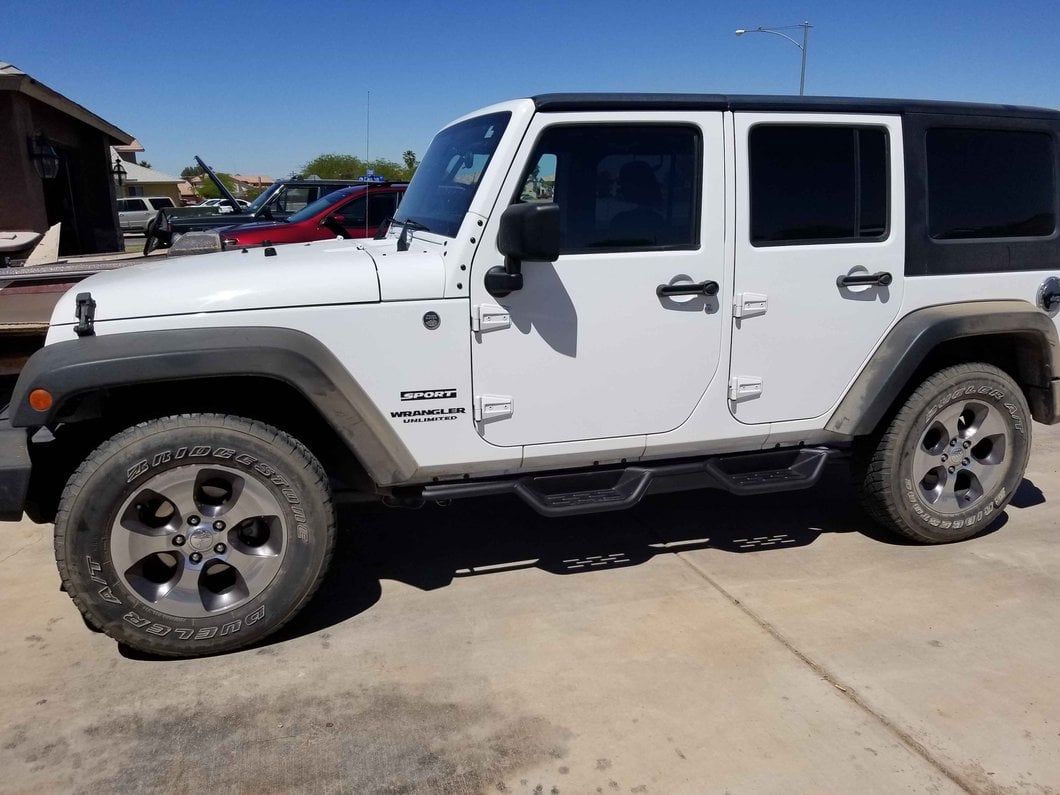 RedRock HD Drop Side Step Bars (07-18 Jeep Wrangler JK 4-Door)